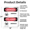 Signmission Ammonia - Amoniaco Danger Sign, Plastic, 18in W x 24in L, 2PK OS-2PACK-DS-P-1824-VS-1992 - alternate 2